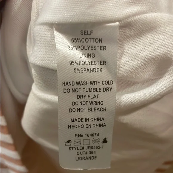 Elegant Kaylee Kollection Off-Shoulder Striped Romper - Picture 6 of 6